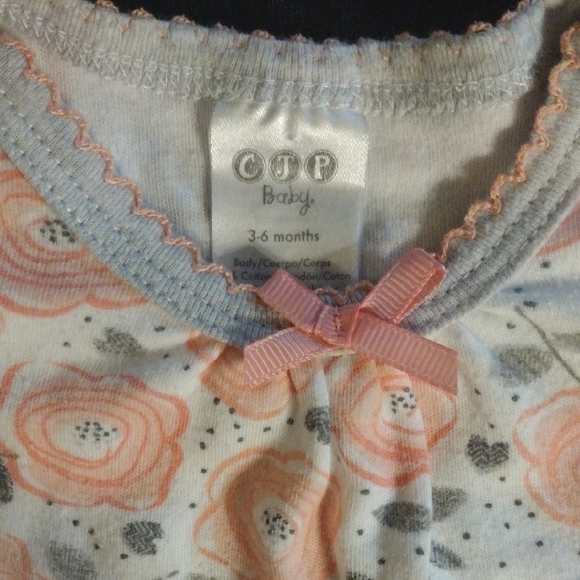 Floral Pink and White Kids Casual Dress​​ - Picture 2 of 6